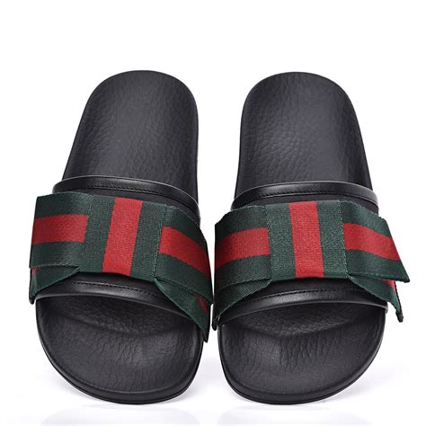 gucci web bow slide|affordable Gucci slides.